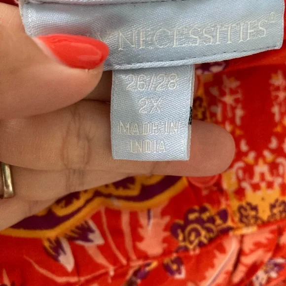 Only Necessities Floral Red Dress - Picture 2 of 3